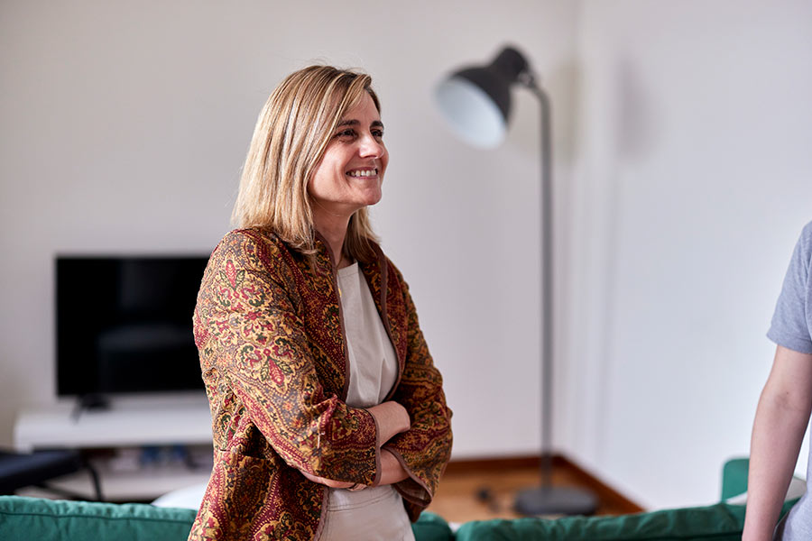 directora de la empresa de alojamiento para estudiantes en Pamplona