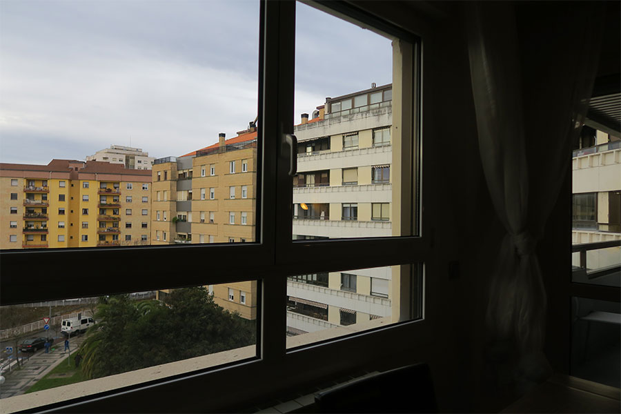 Ventana desde un piso de Cohousing.